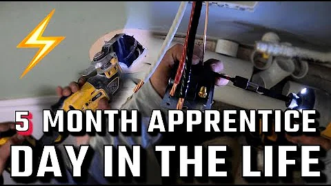 Day in the Life on an Apprentice Electrician | Troubleshooting and Installing Stove Outlets