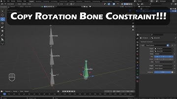 Copy Rotation Bone Constraint Blender