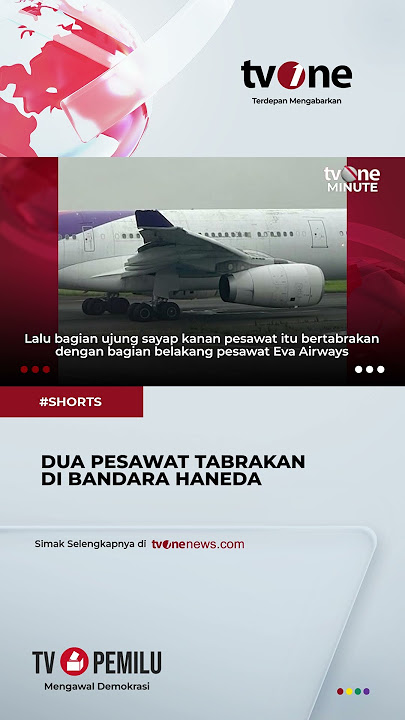 Dua Pesawaat Tabrakan di Landasan Bandara, Ujung Sayap Patah #shorts #tvone #news