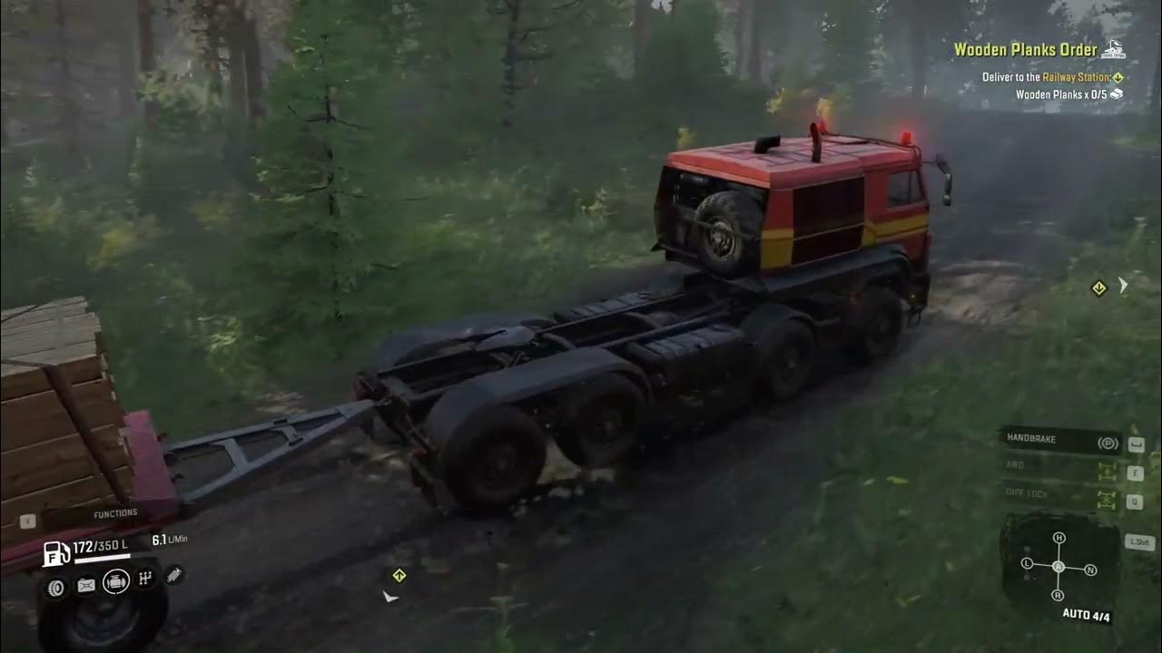 SNOWRUNNER gameplay/ Part 7/ wooden planks Delivery. YouTube