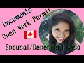 Documents required for Open Work Permit| Spousal or Dependant Visa🤔