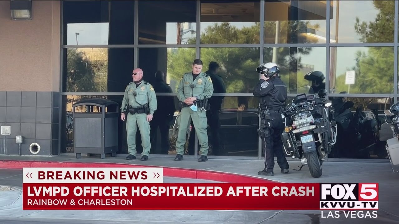 Las Vegas police officer injured in hit-and-run crash Tuesday afternoon ...