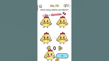 Brain out level 72 how many chicks are there? walkthrough #shorts #viral #brainout #youtubeshorts