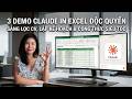 3 demo Claude in Excel độc quyền giúp nhân viên tuyển dụng, lập kế hoạch, viết công thức siêu tốc