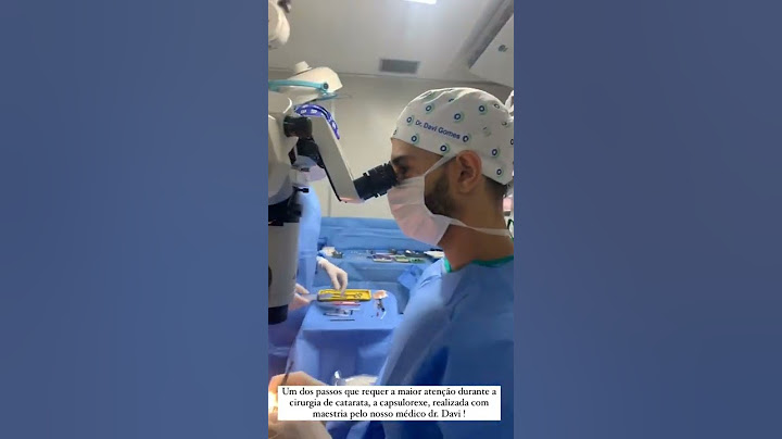 Um dos passos da cirurgia de catarata feito pelo Dr. Davi Gomes dos Anjos!