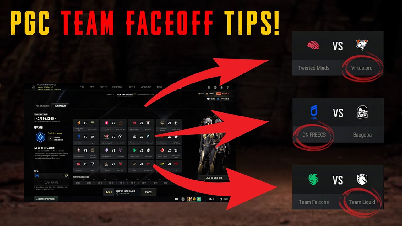 VOTE NOW! PGC 2025 Team Faceoff Picks & Deadlines