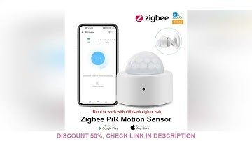 Zigbee 3.0 Smart Pir Motion Sensor Movement Human Body Infrared Detector Security Alarm Sensor Works