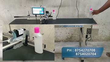 Batch coding machine with conveyor #BATCHCODING #DATEPRINTING