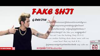 FAKE SHIIT by G-Devith [Lyric Video]