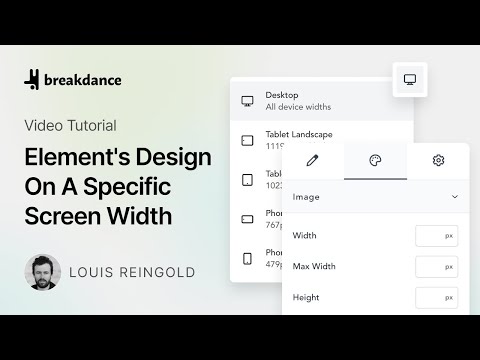 Edit An Element's Design On A Specific Screen Width (Responsive Design)