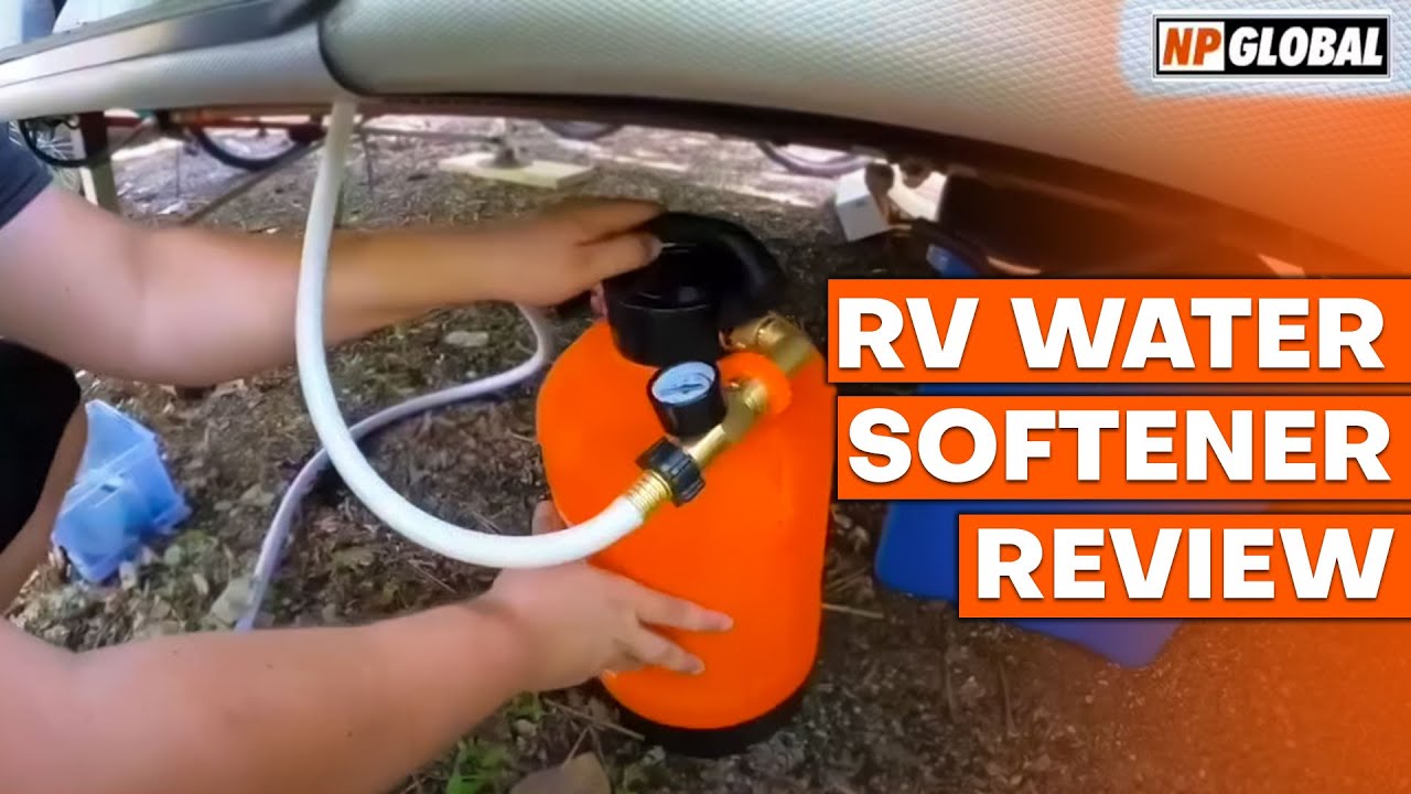 Essential RV Water Softener Portable 16,000 Grain w/o Custom Hose, Long  Lasting for RVers Vanlife, 3/4 Fittings, Softens Hard Water When Traveling  or Mobile Spot Reducing Car Washing
