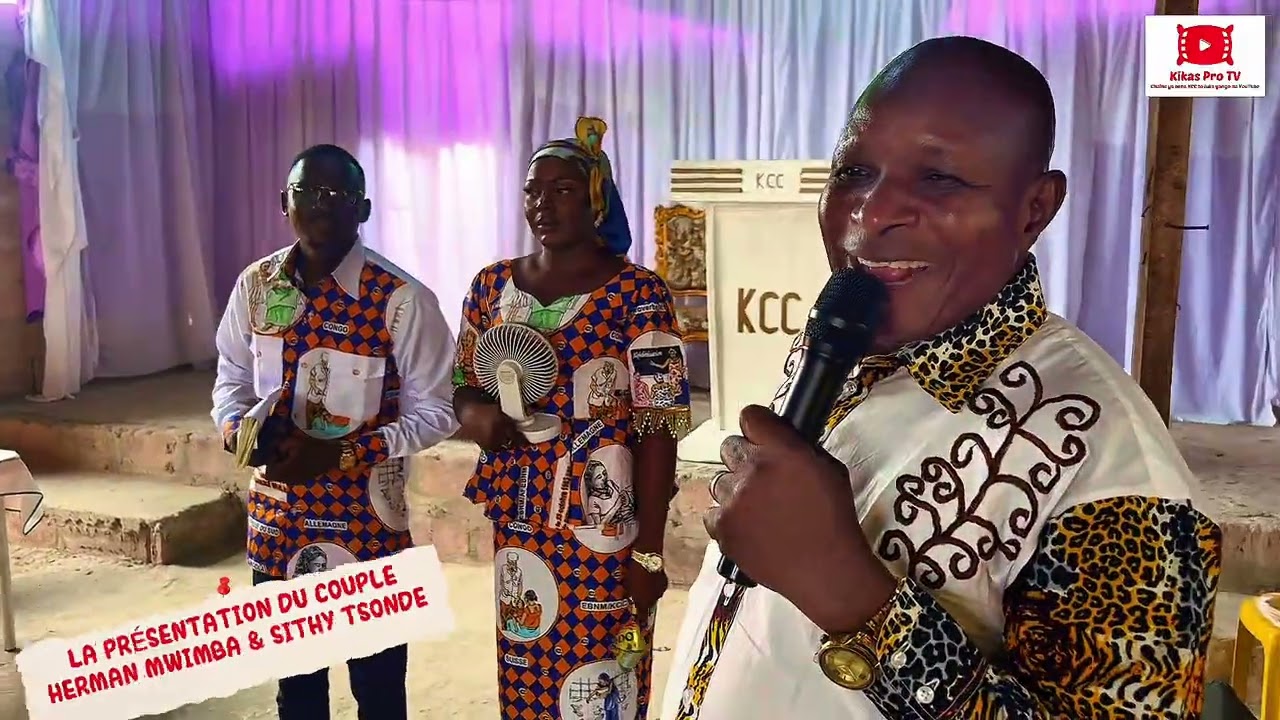 LA PRÉSENTATION DU COUPLE LE PRÉDICATEUR HERMAN MWIMBA ET SIWETIBO TSONDE SITHY A LA P/ DE MATETE