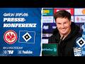 RE-LIVE: PRESSEKONFERENZ MIT MERLIN POLZIN | Eintracht Frankfurt vs. HSV