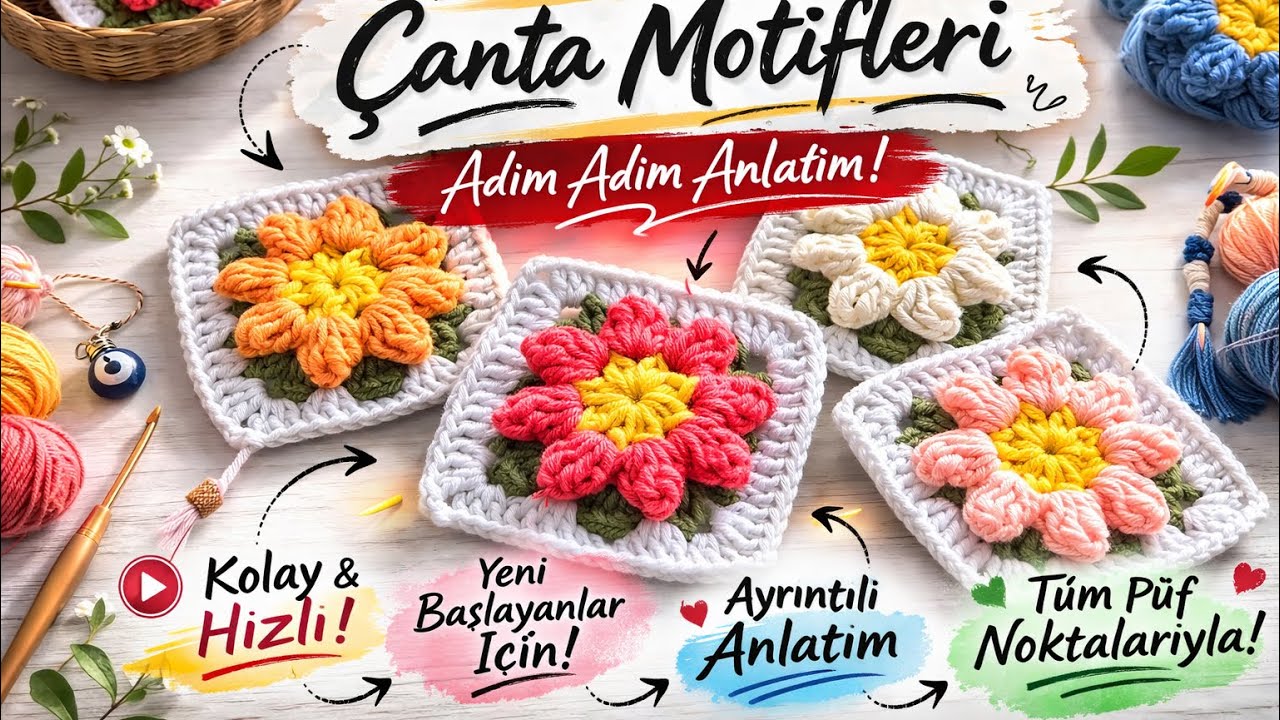 Battaniye & Çanta İçin Harika Motif!✅