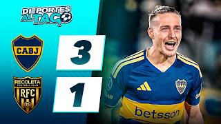 BOCA le GANO 3-1 a RECOLETA y SUENA con los CUARTOS DE FINAL de la COPA SUDAMERICANA