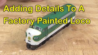 Adding Details To A Factory Painted Loco (322)