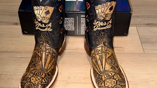 Alfa Western Wear The Gambler 2.0 Cowboys Boots Square Toe