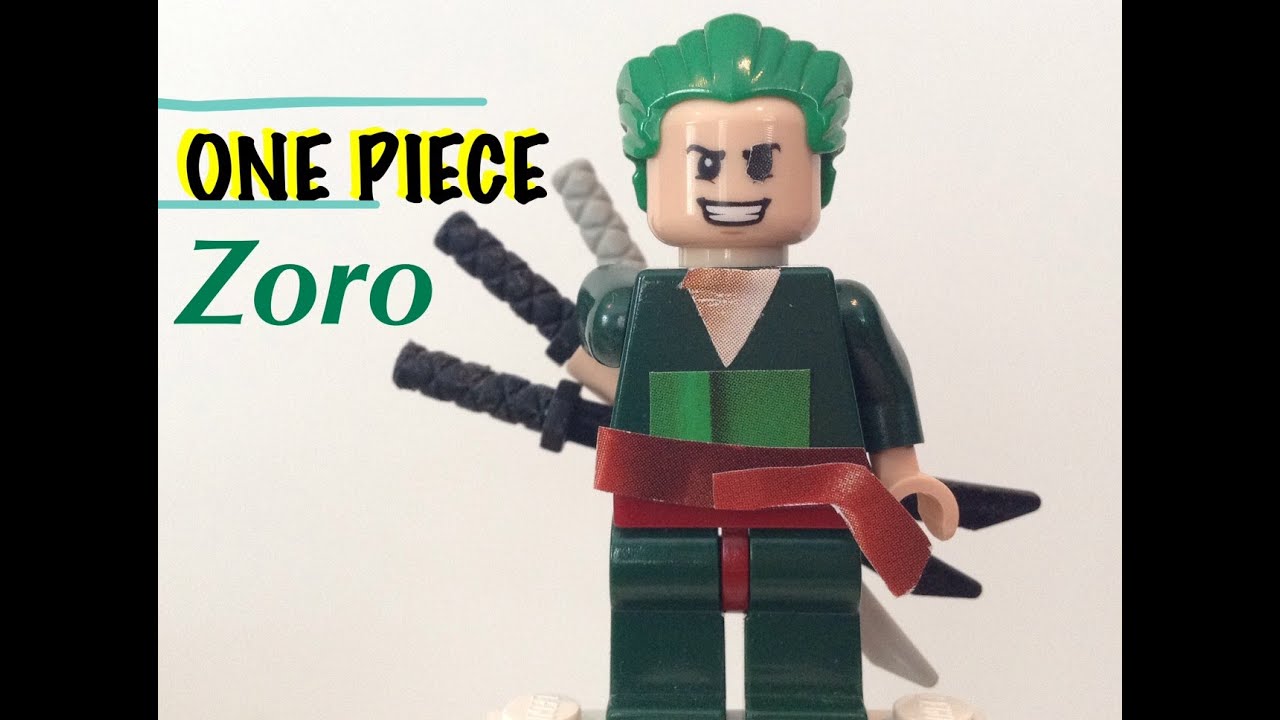 Lego One Piece New World Zoro Custom Minifigure Youtube