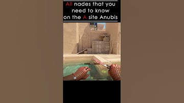 All nades that you need to know on the A site Anubis  #cs2 #csgo #cs2skins #counterstrike #cs2smokes
