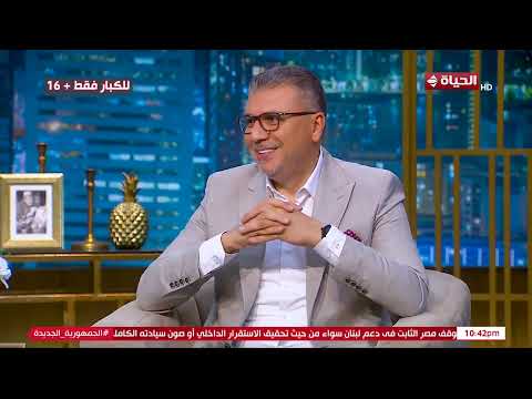 واحد من الناس نظرات من الدهشة والإستغراب من اللي حصل من باسم عدلي في الاستديو