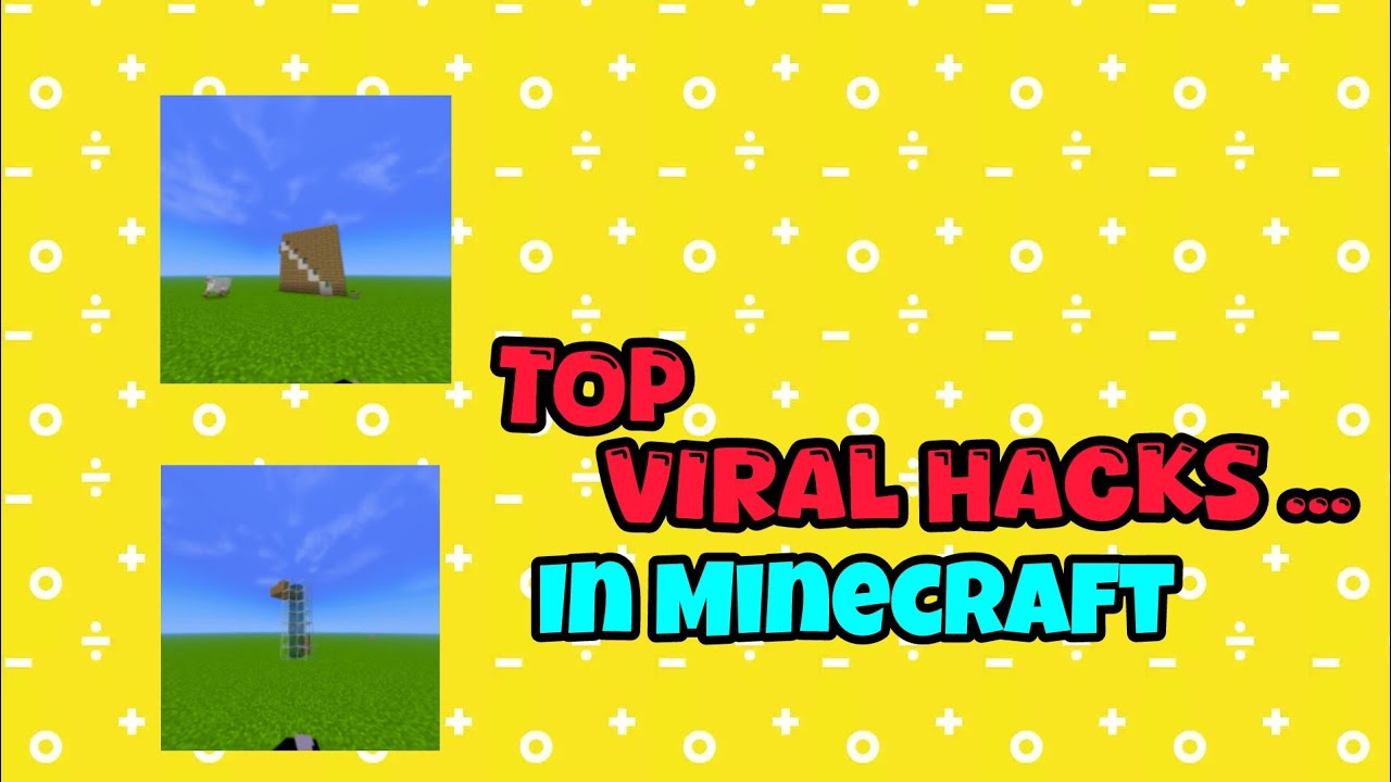 trying top viral hacks in Minecraft #minecraft - YouTube