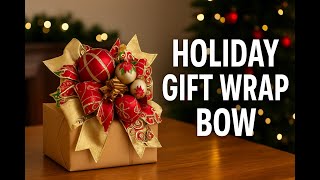 Easy Layered Christmas Gift Bow Anyone Can Make | Bowdabra®