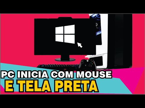 WINDOWS INICIA e DEPOIS dá TELA PRETA com MOUSE RESOLVA EM 3 PASSOS