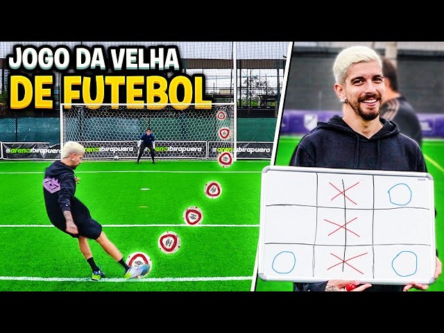 Brincadeira de Papel - Jogo da Velha FUTEBOL