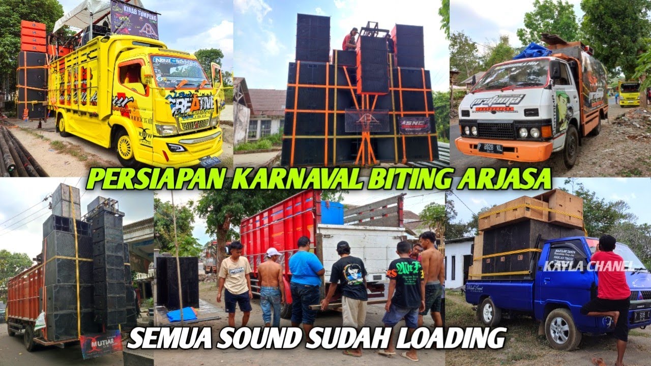 PERSIAPAN KARNAVAL BITING ARJASA JEMBER SEMUA SOUND SORE INI SUDAH LOADING