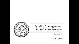 Lecture 9 Project Quality Management ALL