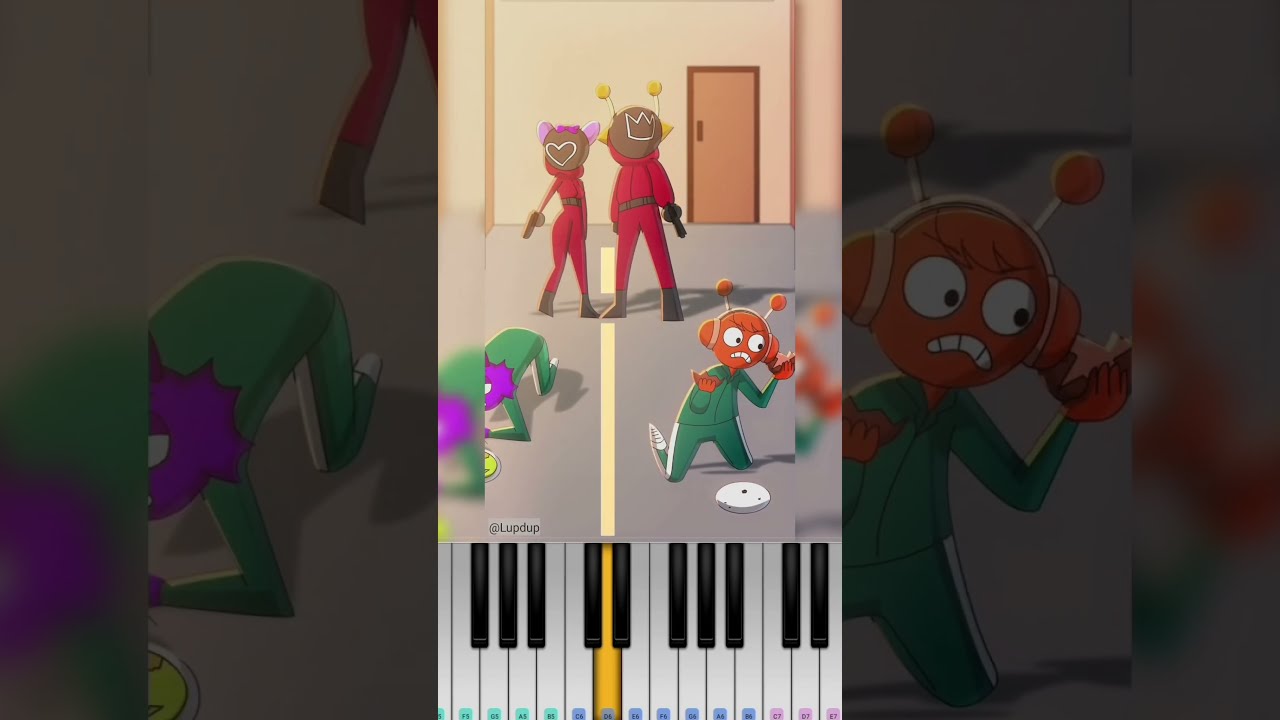 Twin Sneakin TWINNEM Coi Leray Incredibox Sprunki Lupdup Piano Tutorial