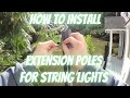 How to Install “The POLE” - String Light Pole: Vertical Mount Poles For Cafe String Lights on a Deck