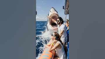 POV: Je bent met je vrouw op een boot midden op zee, wanneer er plotseling een haai opduikt... #p...
