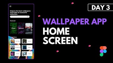 Daily UI Design Challenge in Figma  - Day 3 - Wallpaper App (Home)