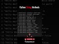 Learn this once, use forever — Python strings explained!#python #shorts #viral #short #trend