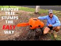 HOW TO REMOVE TREE STUMP'S THE EASY WAY!!