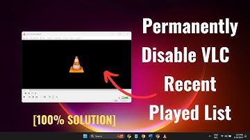 How to permanently disable VLC media player recent played list
