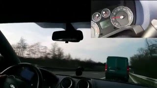 Ford Fiesta ST Autobahn TOPSPEED Acceleration POLICE OVERTAKE