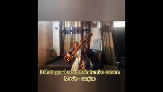 Bohot Pyar karte hain tumko sanam 👩‍❤️‍👨 #sitartune #sitar #saajan #classicalguitar #classical