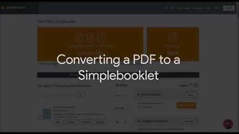 Convert your PDF to a Simplebooklet Microsite