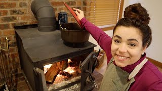 Cooking On the Wood Stove | What We Eat In a Week | Pantry Challenge Week 8