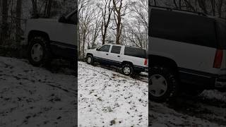 Tries Twice To Make It Up. Can’t. #offRoad #snow #suburban