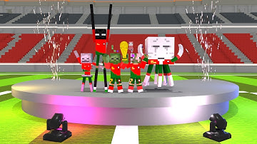 Euro 2025 Final (Minecraft Animation) : Spain vs Portugal