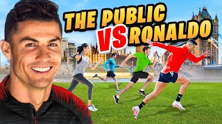 Racing Vs Cristiano Ronaldo *In Public* - 25M Sprint 🏃‍♂️💨