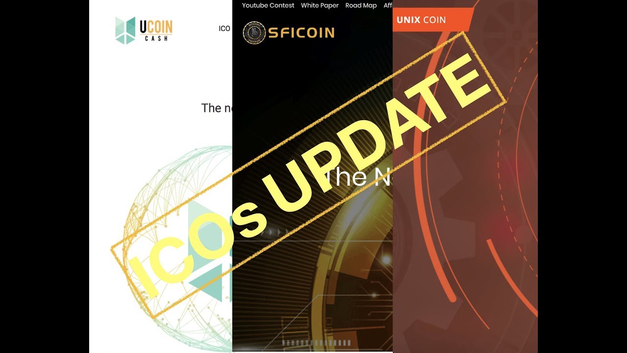ICOs update: Ucoincash, Sficoin e UnixCoin