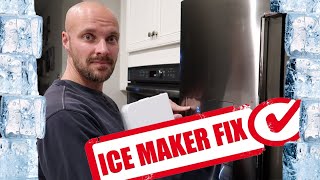 Samsung Ice Maker Frozen Fix  How to FORCED DEFROST 4 Door Flex Refrigerator Ice Maker