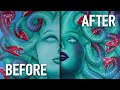 Fixing My Mistakes  I  Medusa Painting  I  Re-paint Transformation