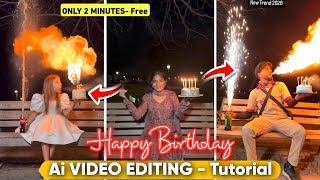 Birthday Celebration AI Video Editing | Cake Fire Birthday AI Video Editing | Birthday AI Video Edit screenshot 4