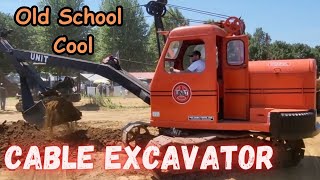 Unit 1020 backhoe at Rough and Tumble 2023 Threshermans Reunion