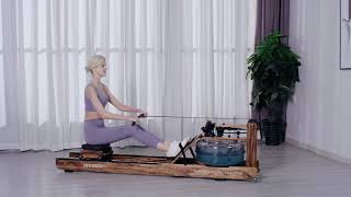 MBH-FITNESS RM03 WATER ROWER [RUBBERWOOD]